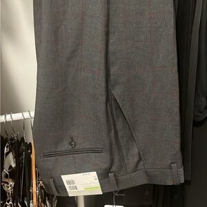 Gray Plaid Trousers